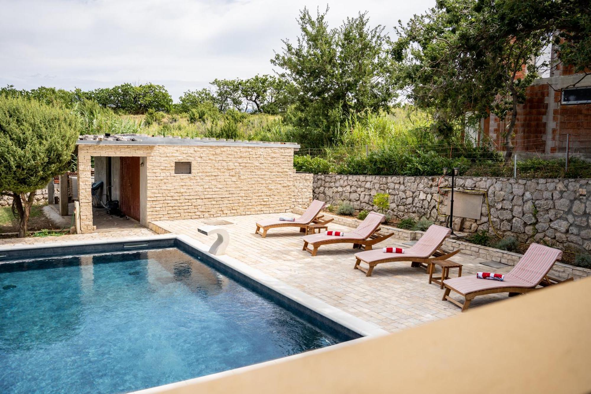 Villa Pag Dubrava Relax With Pool Bosana Exterior photo